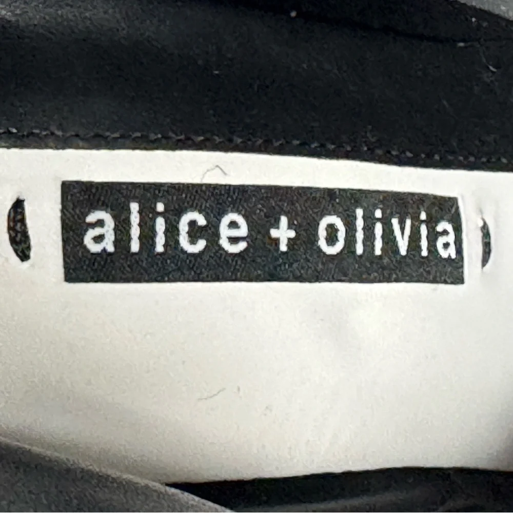 Alice + Olivia Harper Cheetah Print Calf Hair Mid-Calf Platform Boots Size 38.5